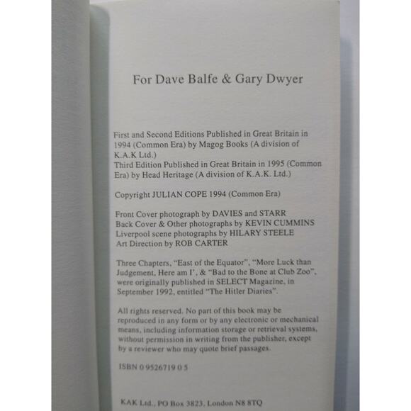 Julian Cope Head On Memories Of The Liverpool Punk Scene Teardrop Explodes 76-82 - Picture 5 of 7